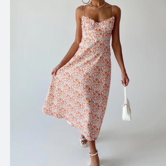 Princess Polly Dresses & Skirts - Princess Polly Amara midi dress floral sundress 6